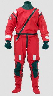 Ursuit AWS dry suit with fly zipper 4-Tex - Red - S